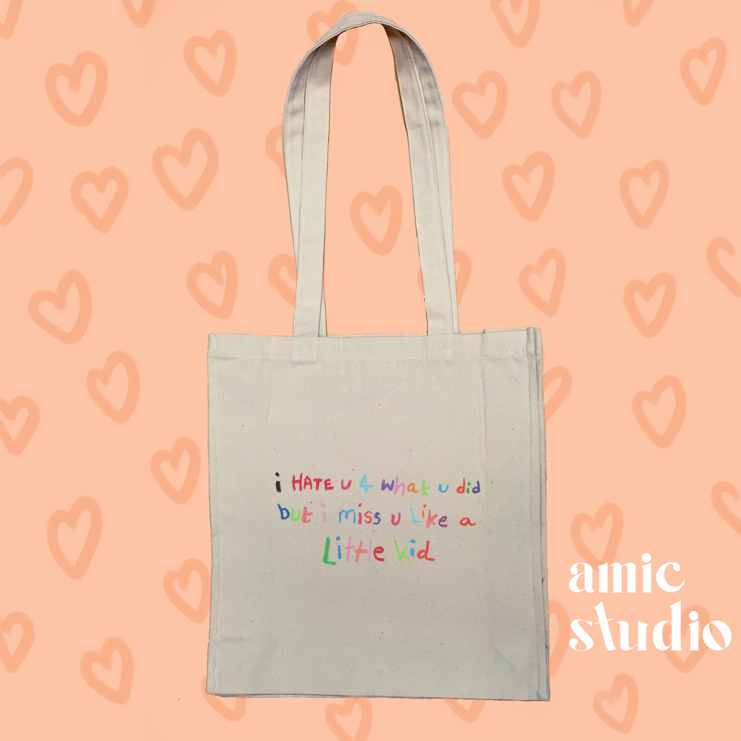 miss you like a little kid phoebe tote bag