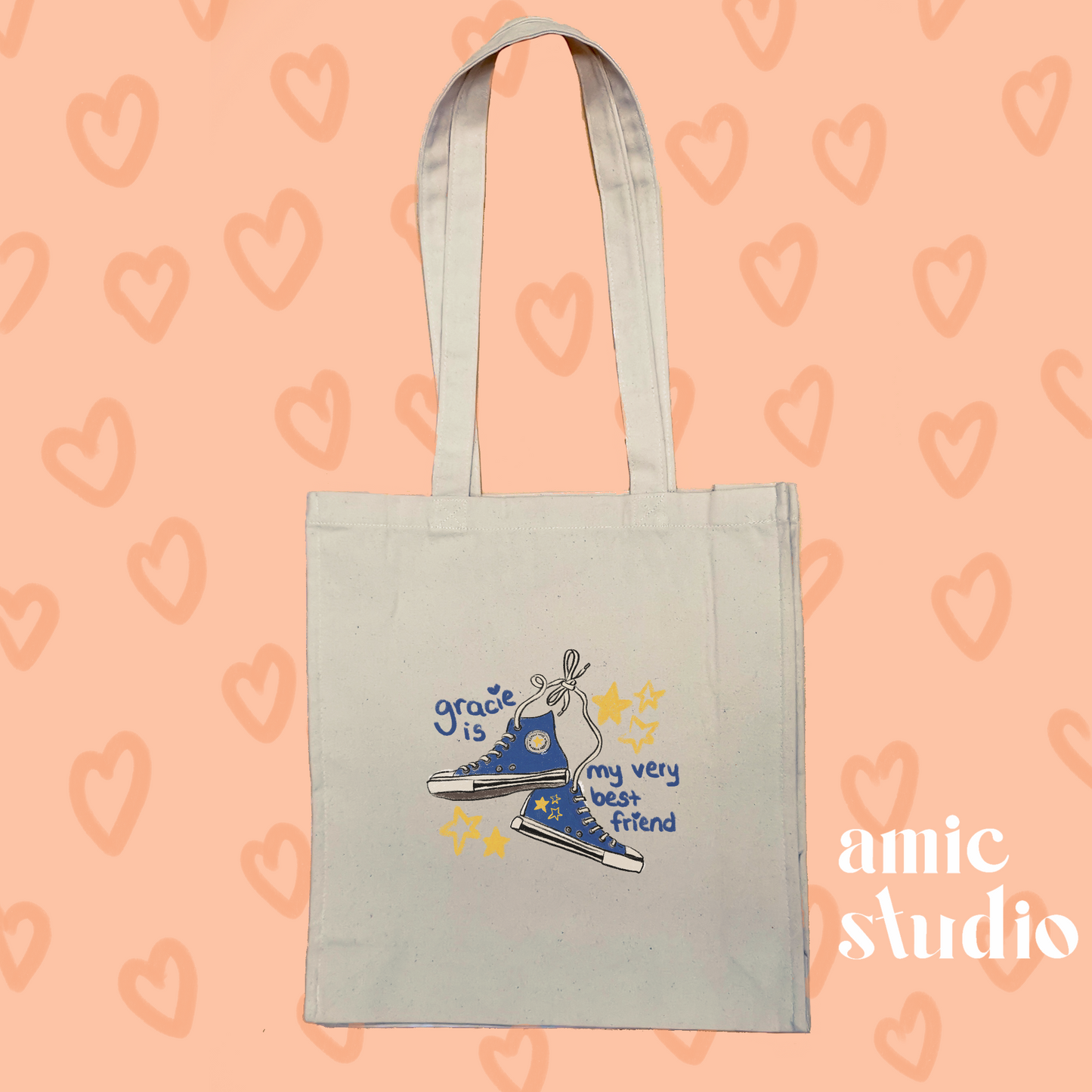 gracie is my very best friend tote bag