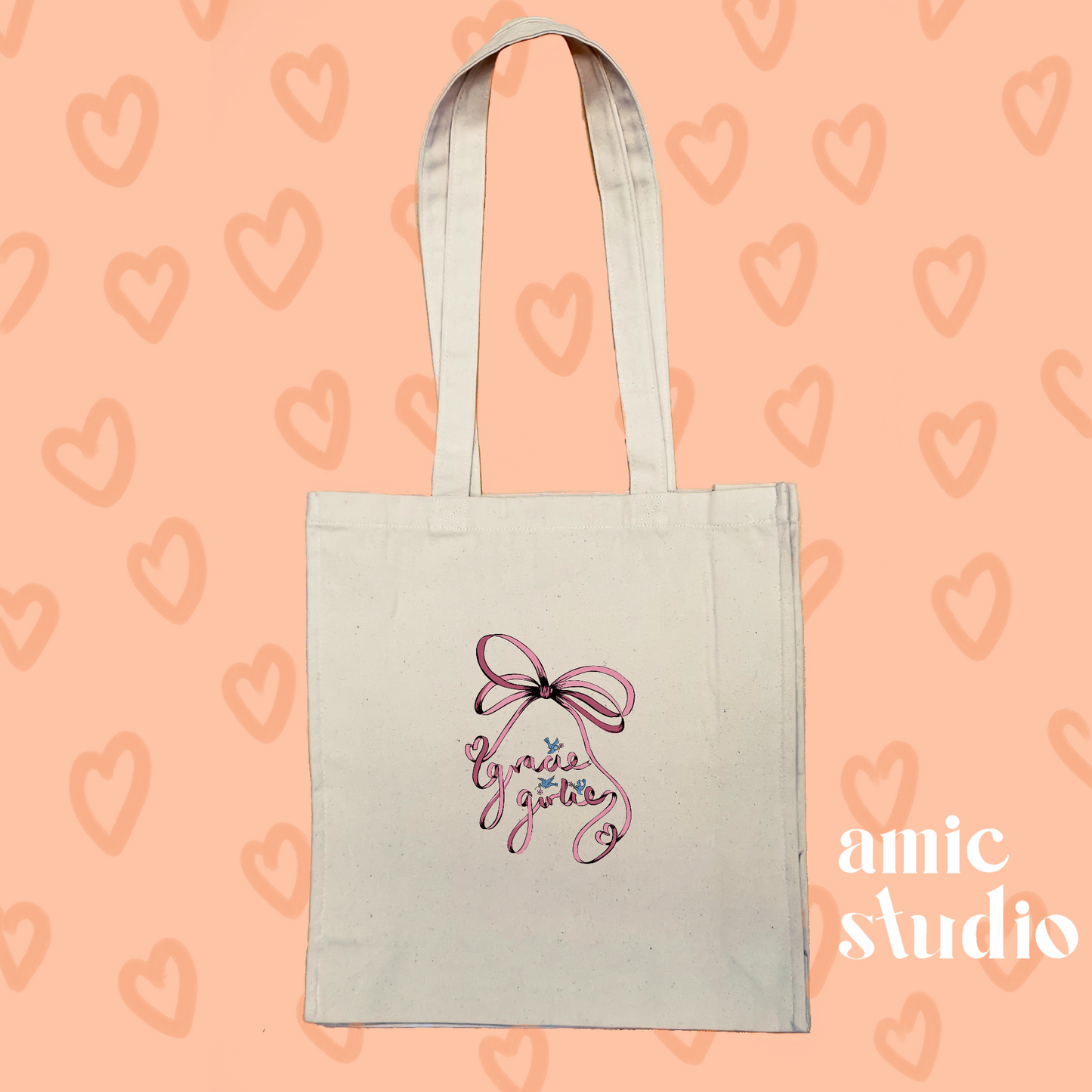 gracie girlie tote bag