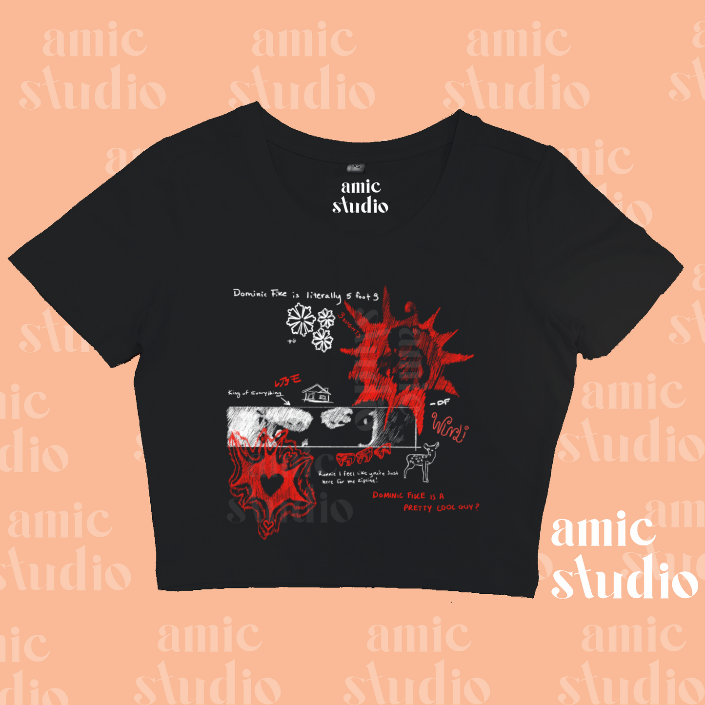 dom dominic fike tee (black tee edition)