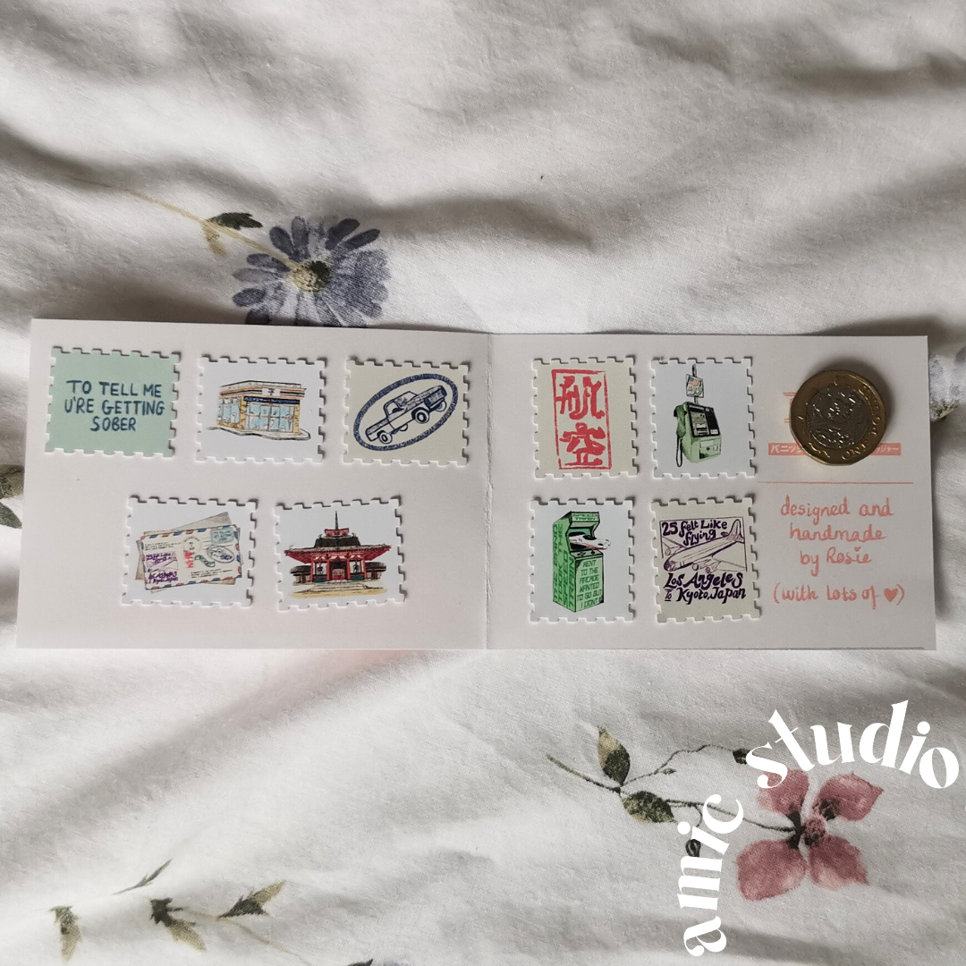 kyoto stamp sticker phoebe set