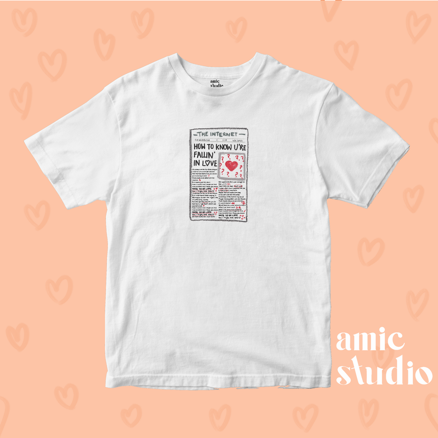 hate to be lame lizzy tee
