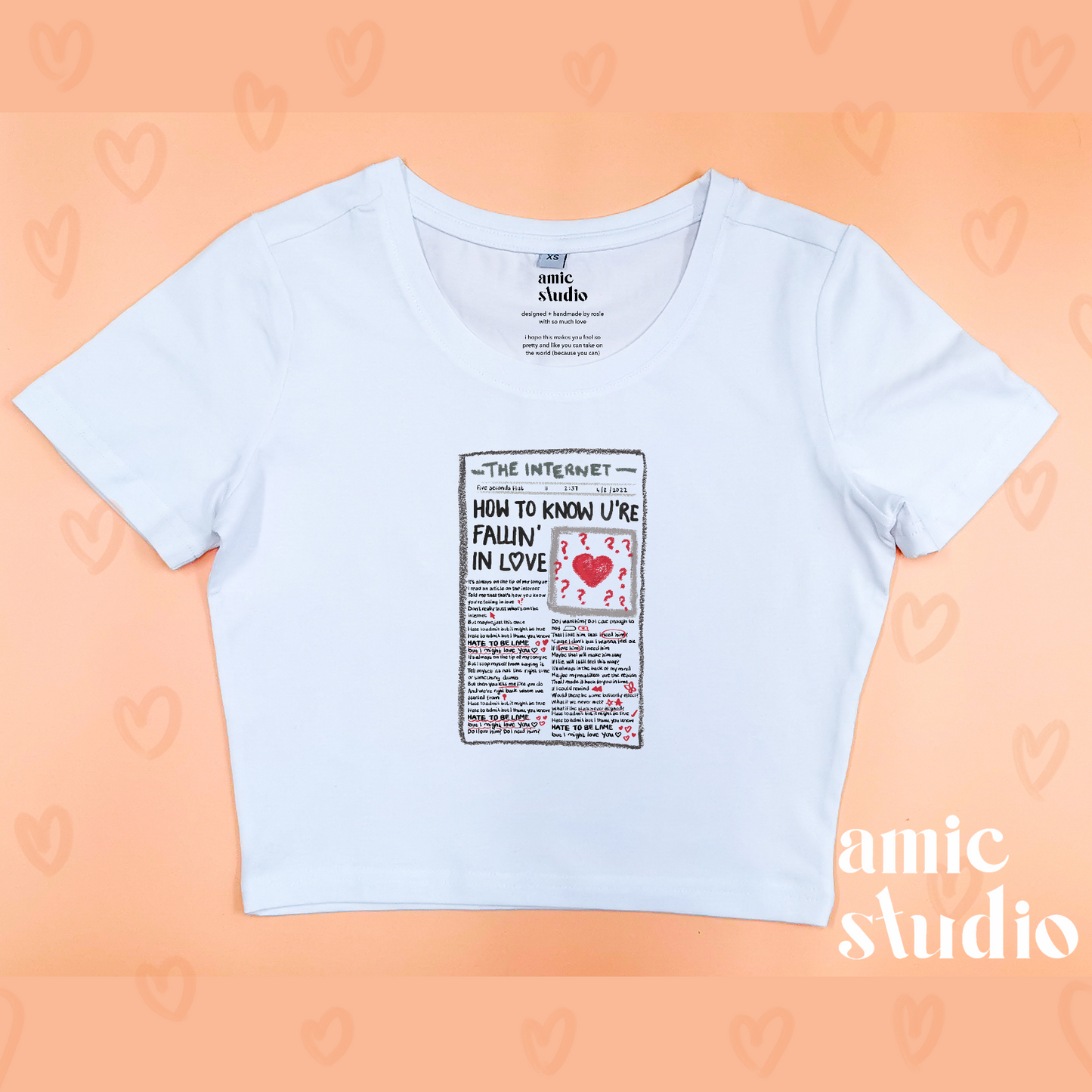 hate to be lame lizzy tee