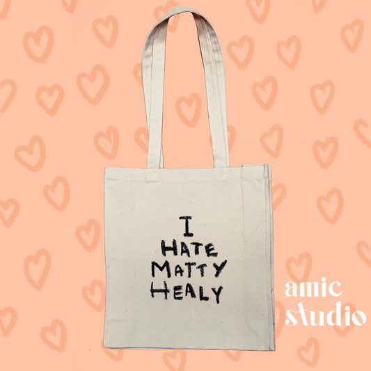 i hate matty healy tote bag