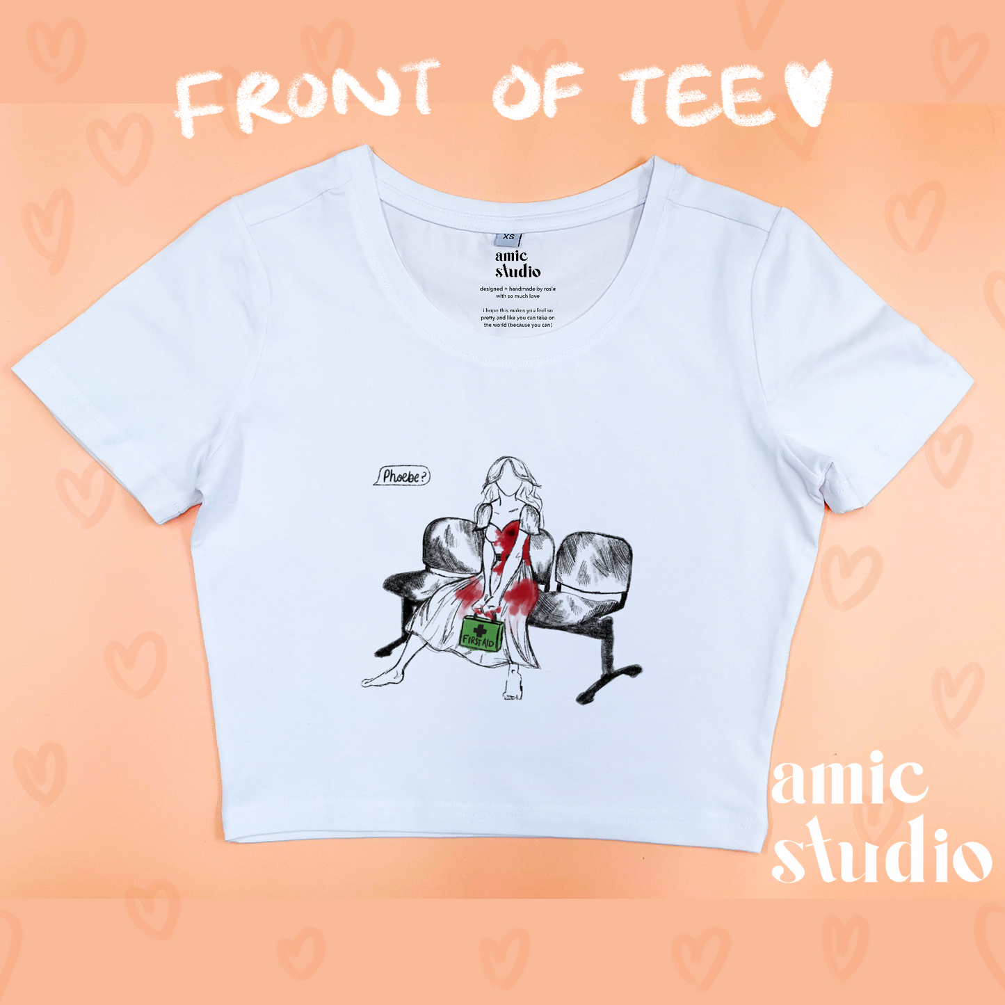 waiting room phoebe tee (double-sided t-shirt)