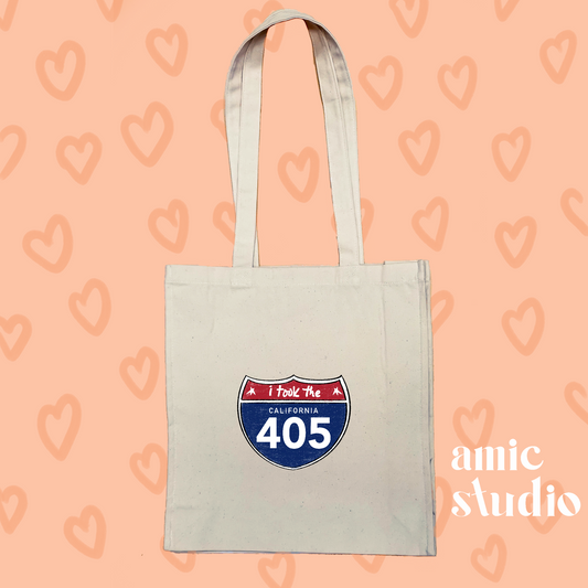 405 gracie tote bag