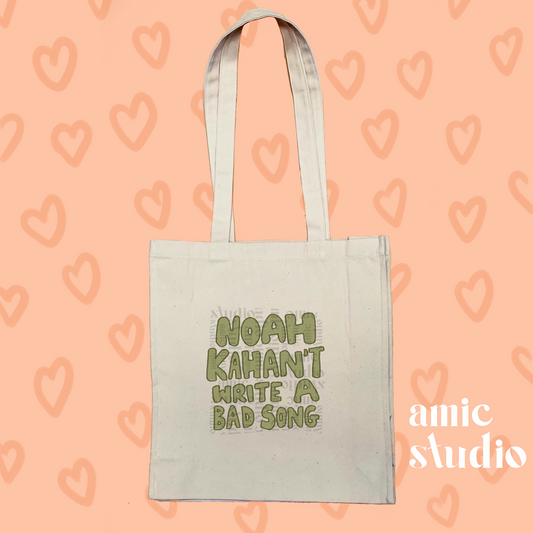 noah kahan't write a bad song tote