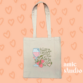 strawberry wine noah tote
