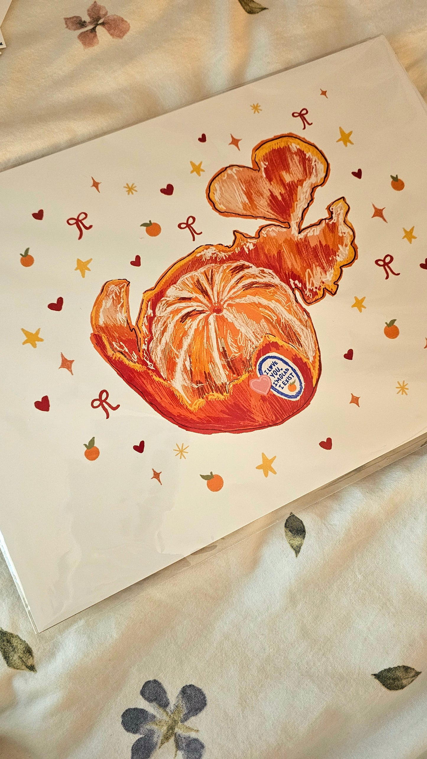 the orange print